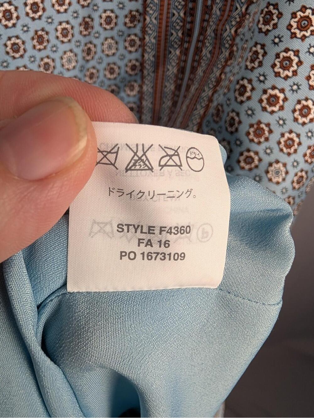 Quiet Luxury J. Crew 100% Silk Geometric Shift Dress Size 12 - Picture 8 of 9